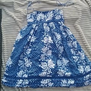Women's Gap Blue and White Floral Dress